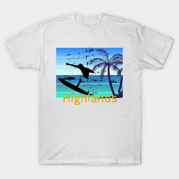 Highlands - the surfing destination in UK T-Shirt by ArtDesignDE